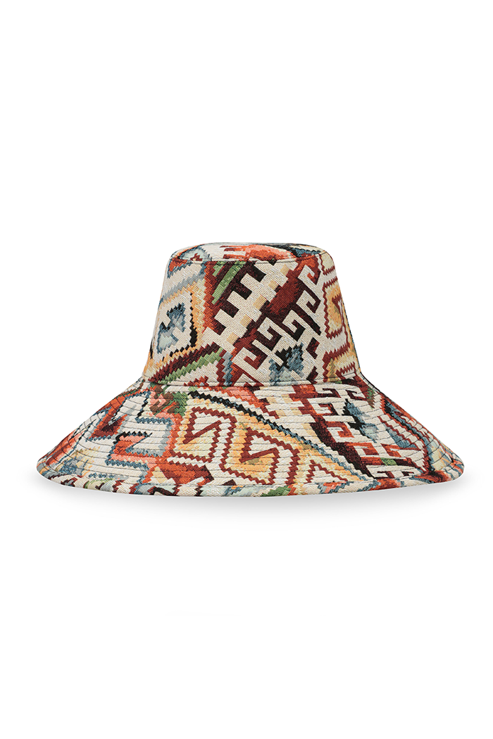 Cream Tribal Bucket Hat