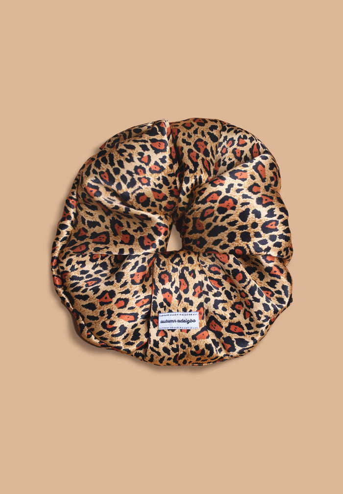 Cartoon Leopard Scrunchie