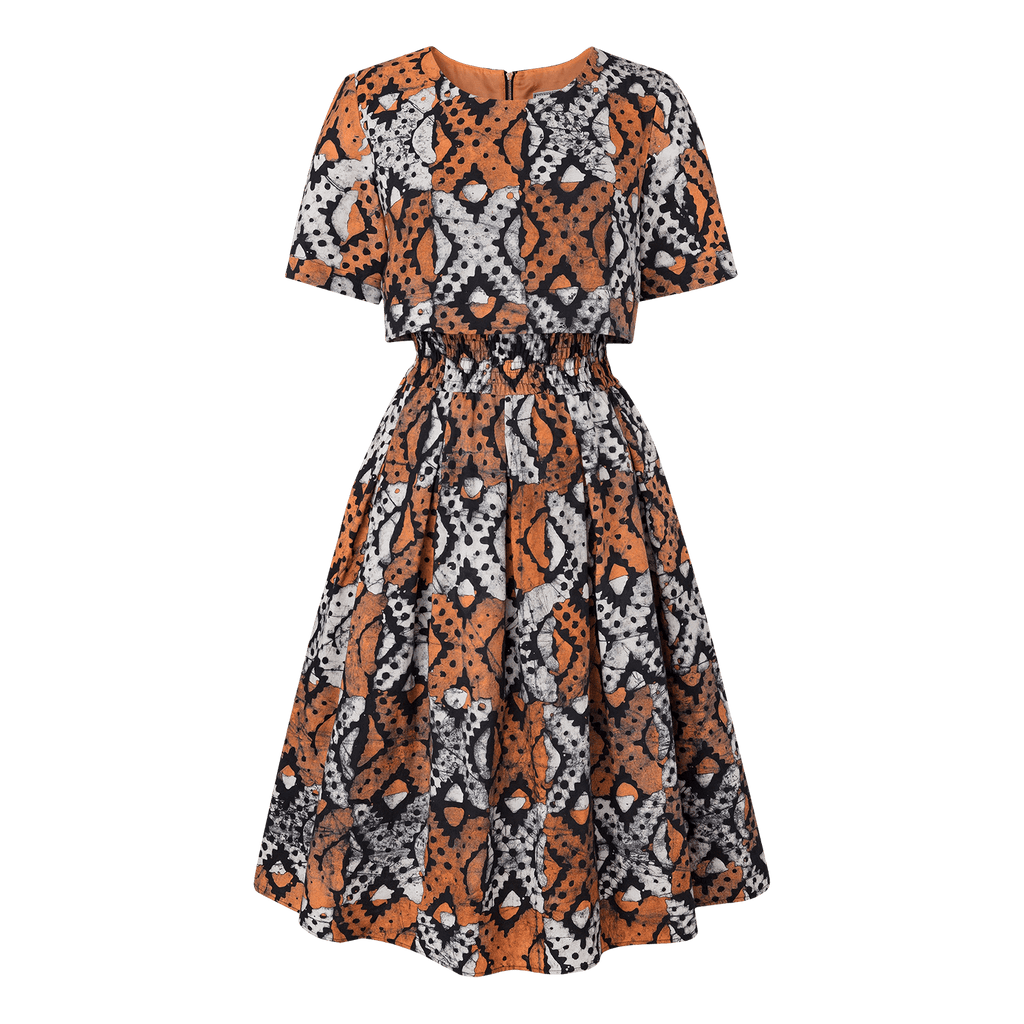 Batik Banded Waist Dress | Taman Sari