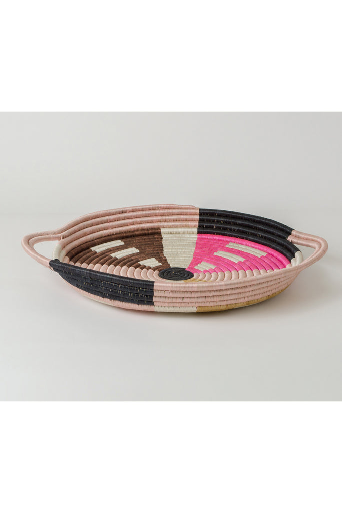 Blossom Pink Round Handle Tray