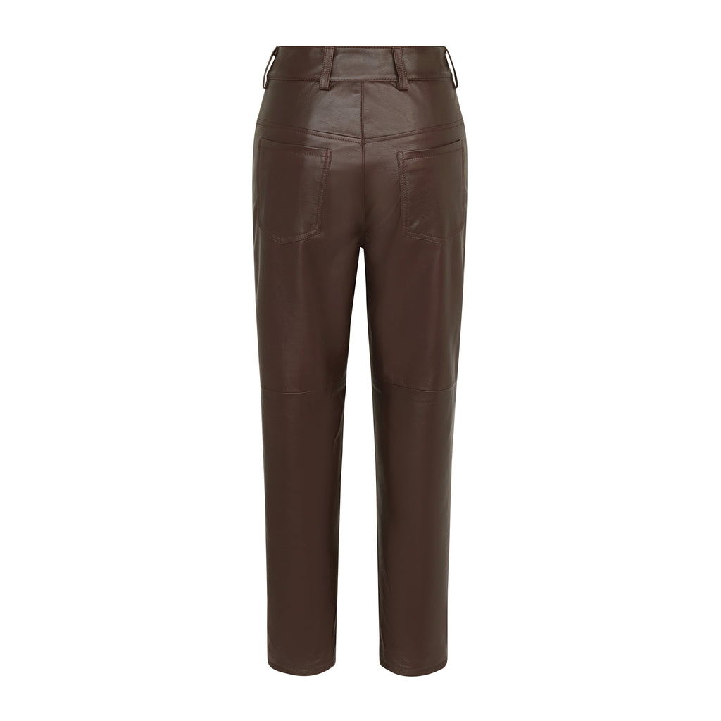 Buy Sosandar Pink Leather Straight Leg Trousers from Next USA