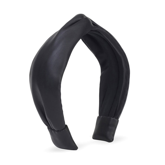 Black Plain Twist Headband