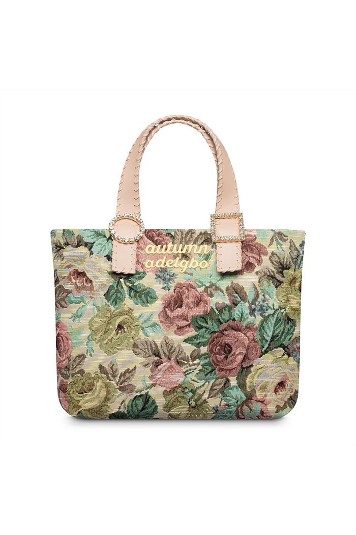 Floral Jacquard Handbag
